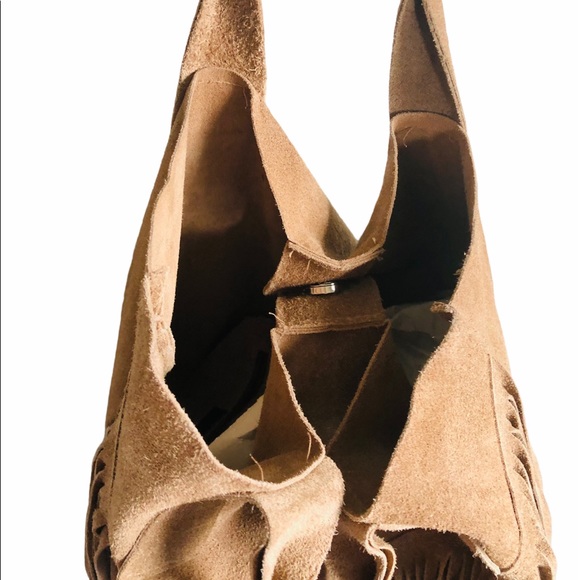 Italian 100% leather fringe bag - Picture 2 of 10